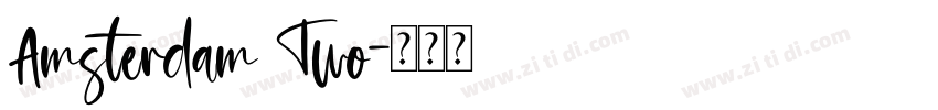 Amsterdam Two字体转换